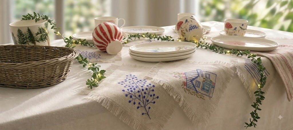 Balık desenli oval porselen servis tabağı